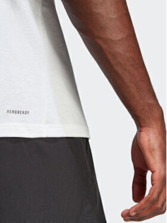 Essentials Feelready Aeroready Спортна Тениска Бяла
