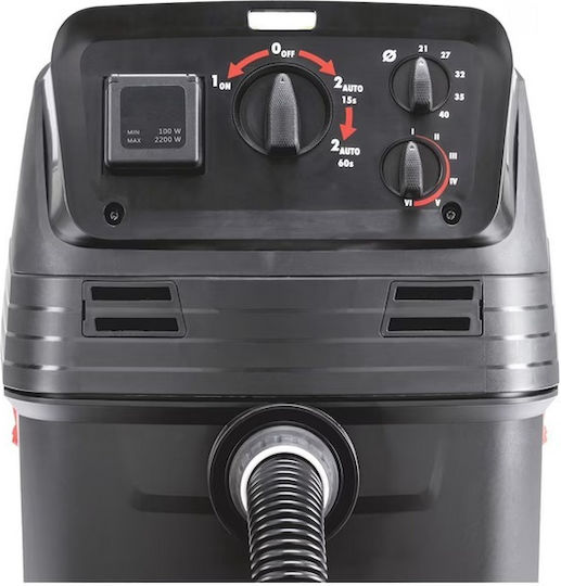 Wurth ISS 40 Staubsauger Flüssigkeiten / Feststoffe 1380W mit Kunststoff Behälter 39Es