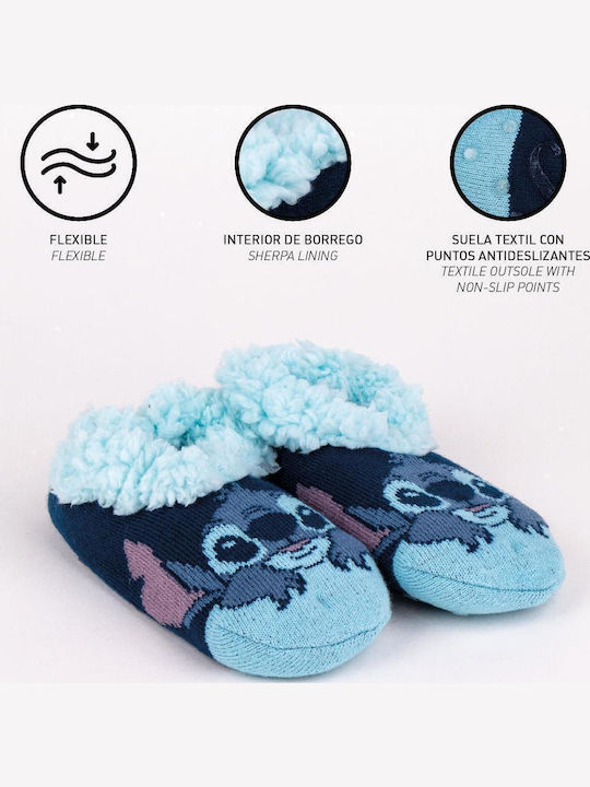 Stitch Kids Slippers Blue