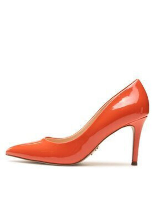 Patent Leather Orange Heels SM19000022-02002-808