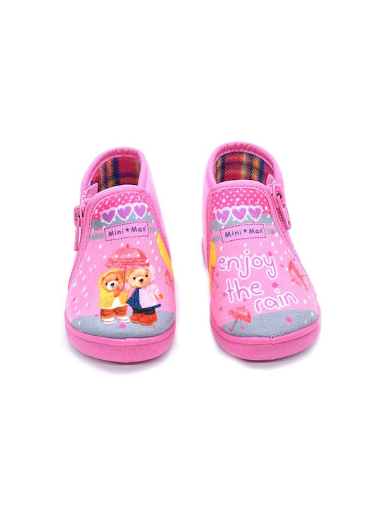 Mini Max Anatomisch Kinderhausschuhe Stiefel Rosa