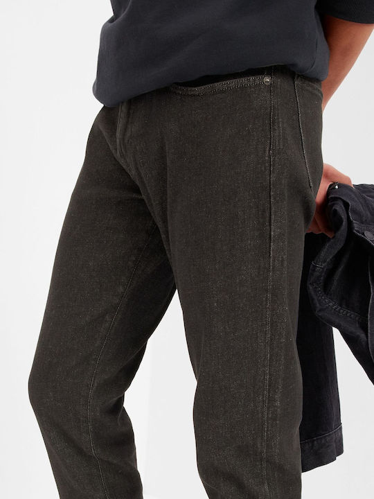 Ανδρικό Παντελόνι Τζιν με Slim Εφαρμογή Black