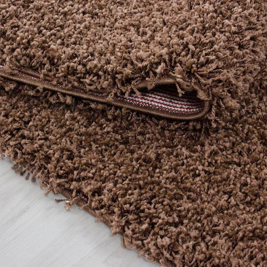 Lanoso 5500b Rug Rectangular Shaggy Dark Brown