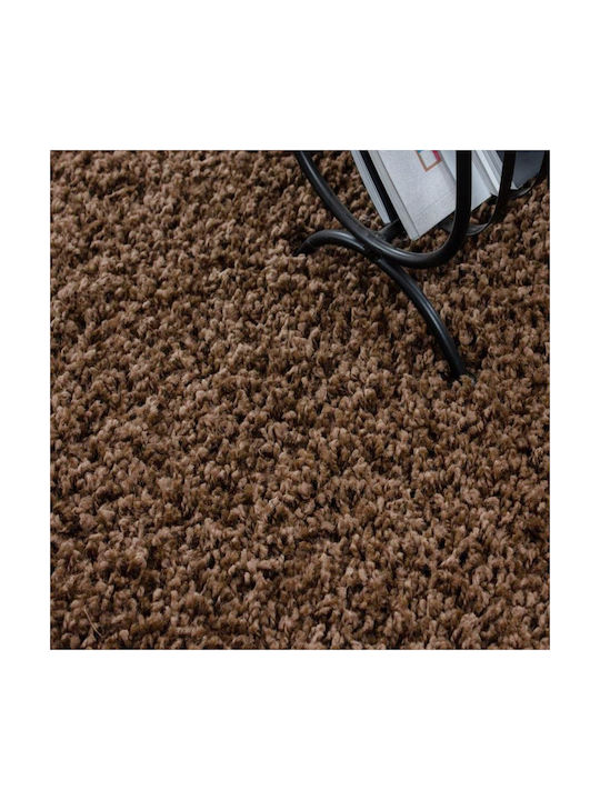 Lanoso 5500b Χαλί Διάδρομος Shaggy Dark Brown 80x150cm