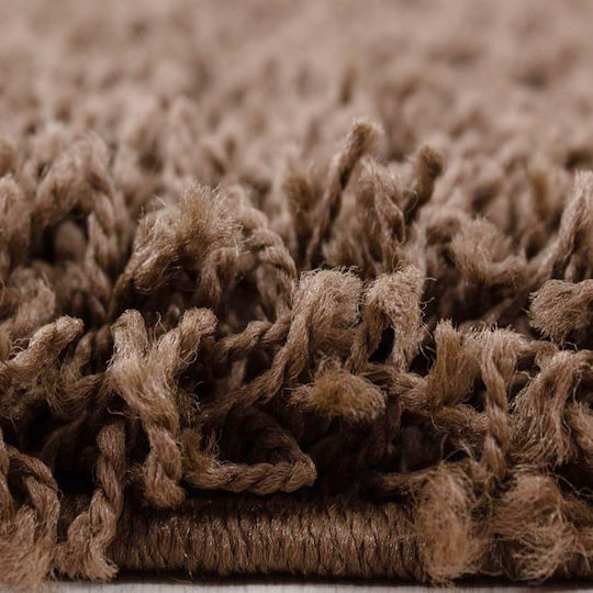 Lanoso 5500b Rug Rectangular Shaggy Dark Brown