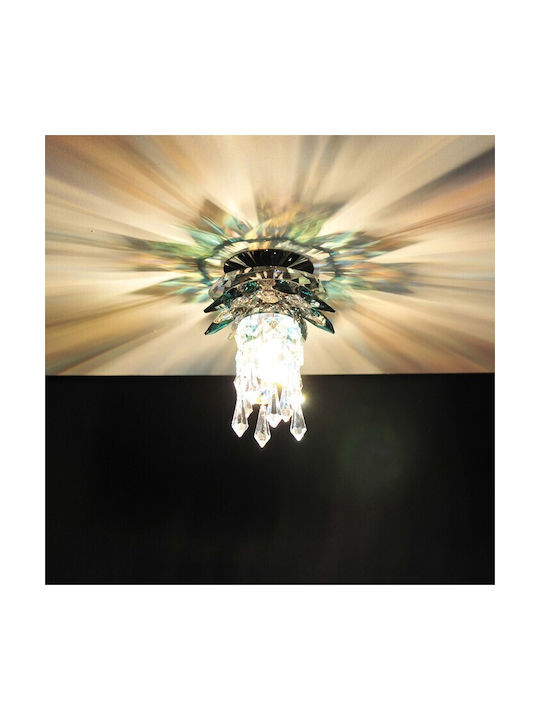 DITS Lighting Πλαφονιέρα Οροφής με Κρύσταλλα