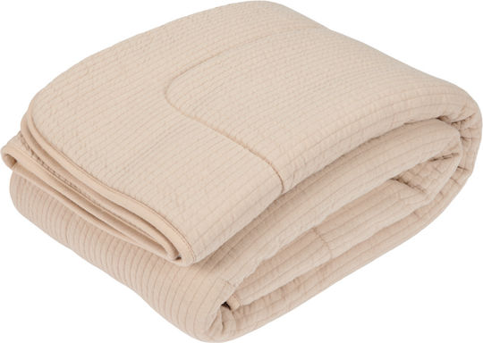 Little Dutch Blanket Nursery Swaddling Blankets Pure Beige Beige 100x70cm