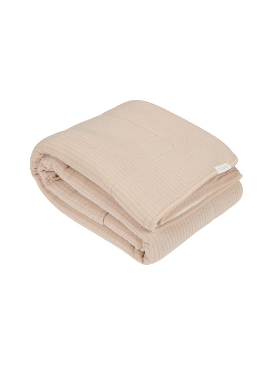 Little Dutch Blanket Nursery Swaddling Blankets Pure Beige Beige 100x70cm
