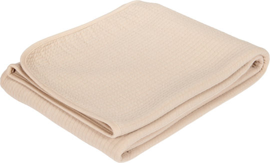 Little Dutch Κουβέρτα Κούνιας Καλοκαιρινή Pure Μπεζ Beige 140x110εκ.