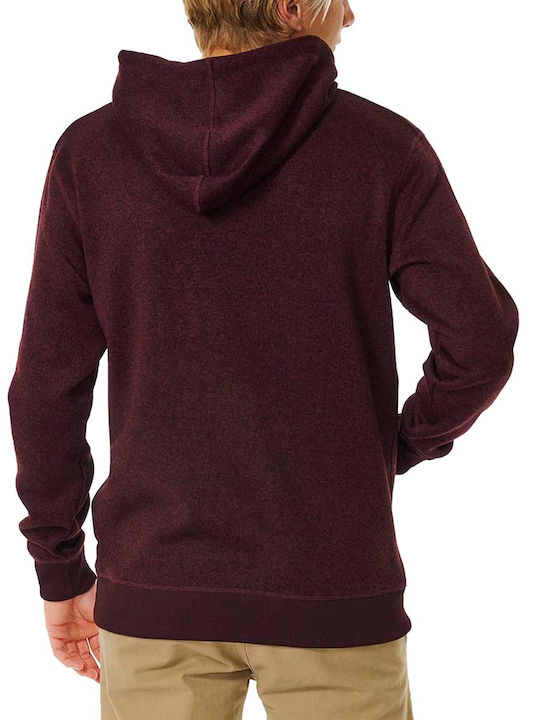 Rip Curl Herren Sweatshirt mit Kapuze Burgundisch