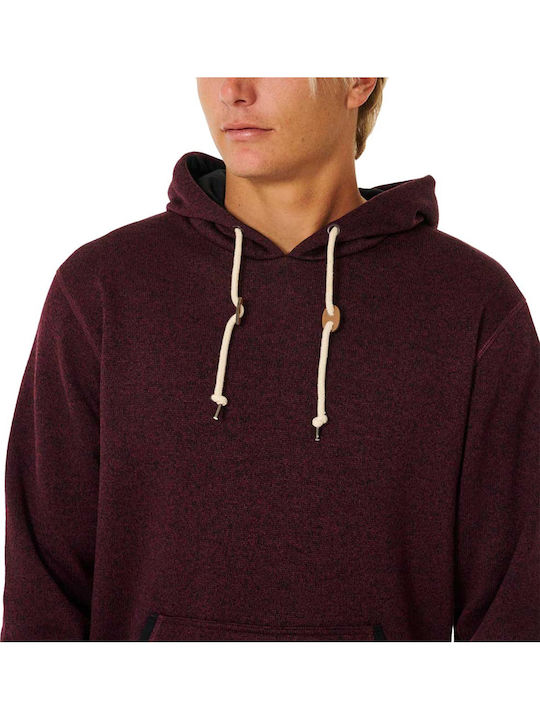 Burgundy Hoodie Sweatshirt