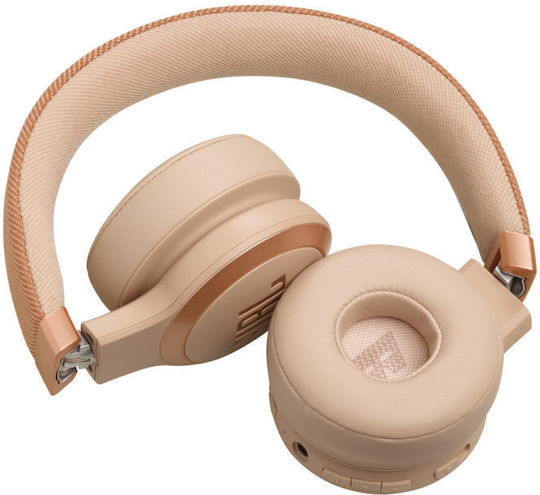 JBL Live 670NC Wireless / Wired On Ear Headphones with 65 hours of Operation and Quick Charge Sandstone