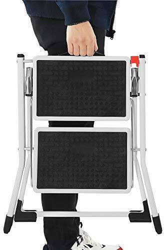 Songmics Trittleiter Eisen 2 Stufen 20cm