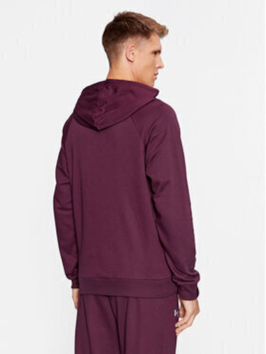 Under Armour Ua Rival Men's Sweatshirt with Hood Bordeaux