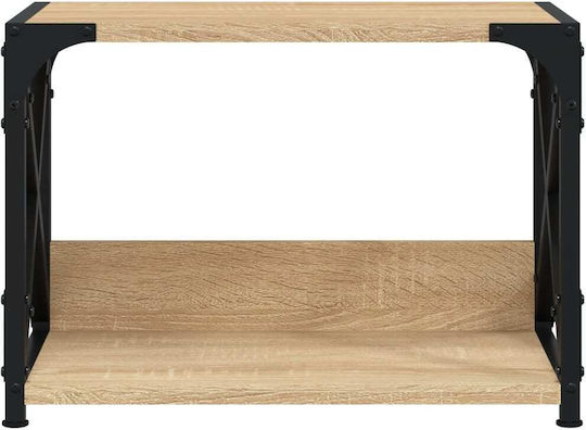 Bază De Masă Suport Pentru Imprimantă 2 Nivele Sonoma Stejar 44x26x31,5 Cm 833981