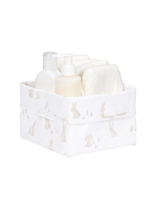 Little Dutch Small Nursery Storage Basket White