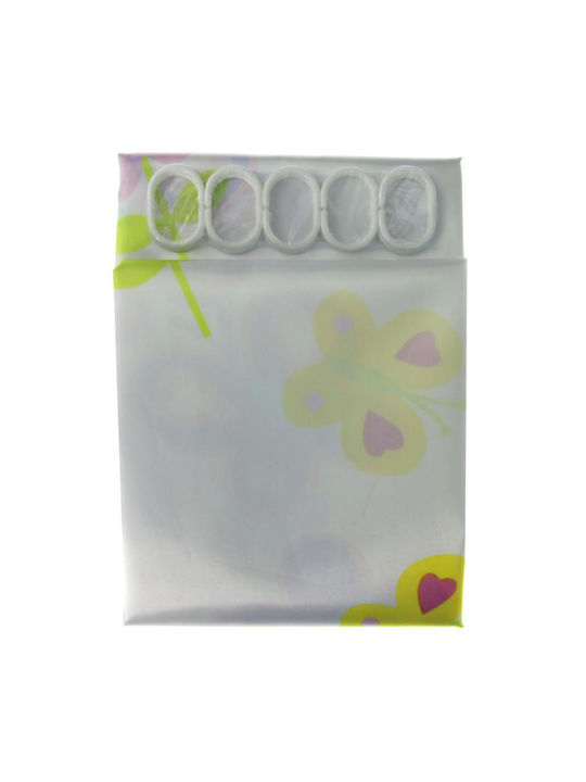 Viosarp Fabric Shower Curtain 180x180cm Polyester Fabric VC901-1