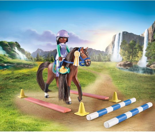 Playmobil Horses Of Waterfall Zoe & Blaze Tournament Lesson for 5-12 years old