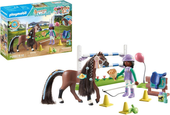 Playmobil Horses Of Waterfall Zoe & Blaze Tournament Lesson for 5-12 years old