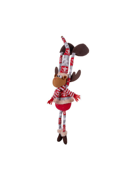 Hanging Reindeer Fabric Christmas Tree Ornament 7x15x7cm Various Colors Various Colors