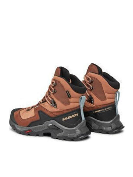 Salomon Element Women's Hiking Waterproof Boots With Gore-Tex Membrane Brown