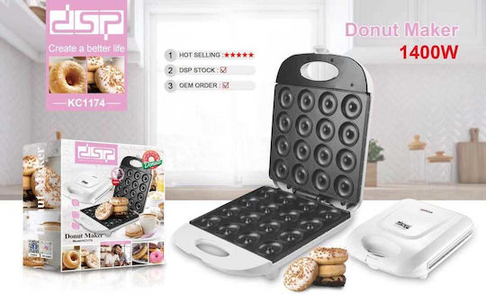 DSP Машина за Donuts 16 места 1400W Бяла