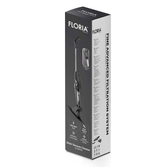 Zilan Verticla Floria Прахосмукачка 2 в 1 Stick & Ръчна Черна
