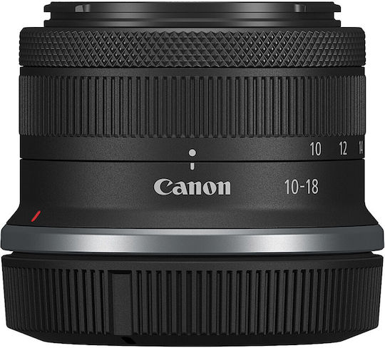 Canon Crop Φωτογραφικός Φακός RF-S 10-18mm f/4.5-6.3 IS STM Wide Angle Zoom για Canon RF Mount Μαύρος