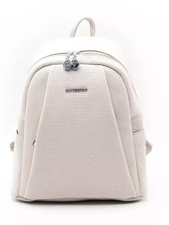 Silver & Polo Women's Bag Backpack Beige