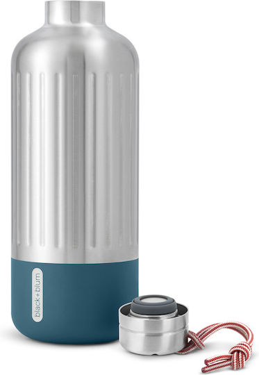Black+Blum Stainless Steel Kids Water Bottle Thermos Silver 850ml
