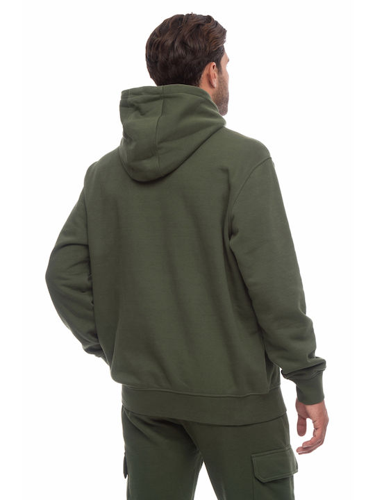 Be:Nation Men's Sweatshirt with Hood Khaki