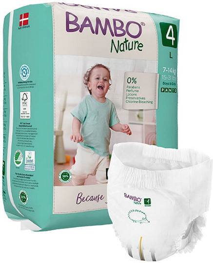 Bambo Nature Πάνες Βρακάκι No. 4 για 7-14kg 20τμχ