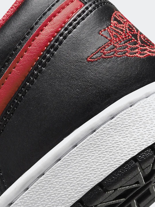 Air  1 Low Sneakers Black / Fire Red / White