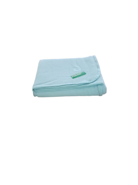 Benetton Pe.b 004 Κουβέρτα Πικέ Μονή 160x240εκ. Κροκί