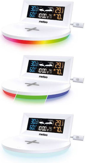 Meteo SP94 Wireless Digital Weather Station Tabletop White