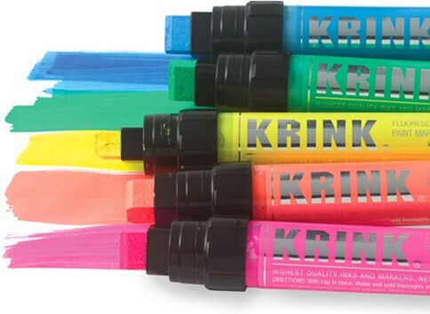 Krink Acrylic Marker 15mm Fluorescent Orange