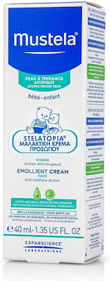 Mustela Stelatopia Emollient Face Cream Creme für atopische Haut 40ml