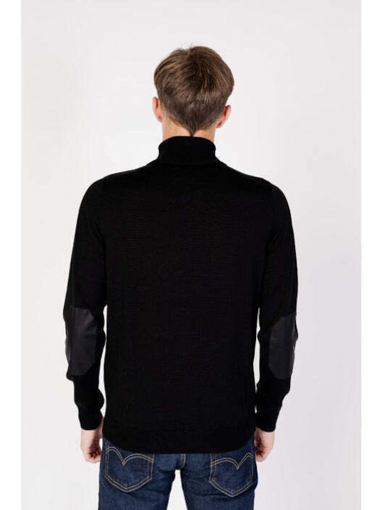 Antony Morato Men's Long Sleeve Sweater Turtleneck Black