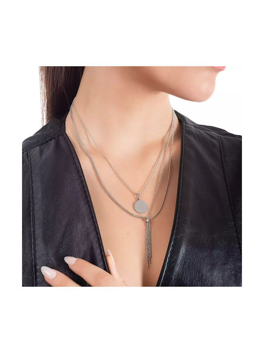 Oxzen Necklace Triple from Steel