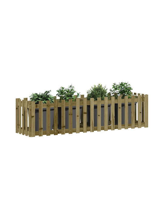 vidaXL Planter Box Wooden Pink 200x50x50cm.