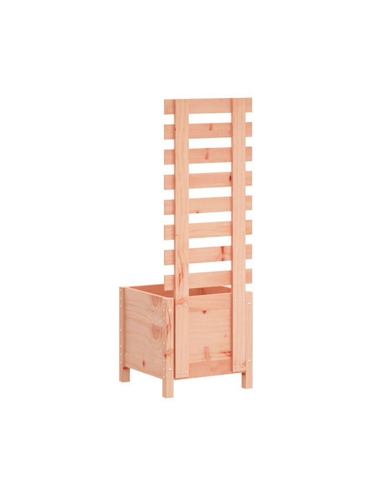 vidaXL Масивно дърво Кутия за саксии Дърво Син 39x39.5x114см.
