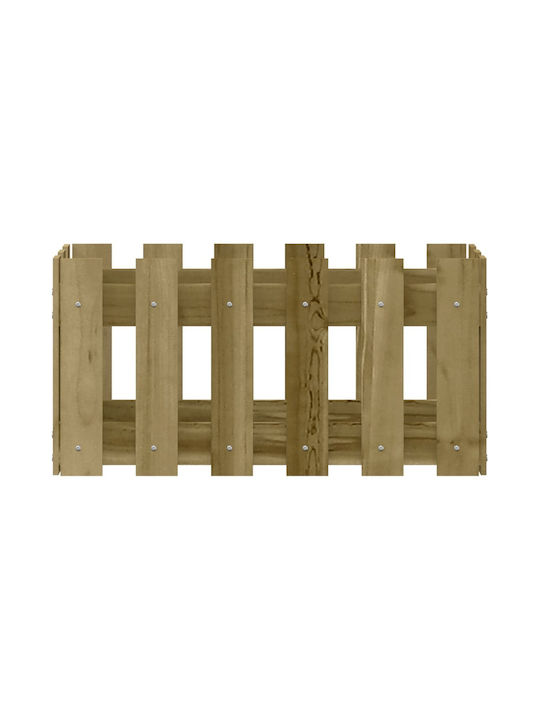 vidaXL Planter Box Wooden Beige 60x30x30cm.