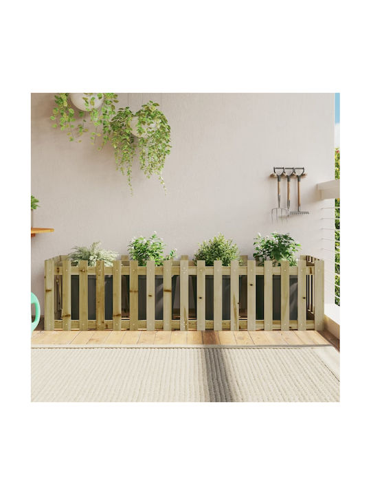 vidaXL Planter Box Wooden Pink 200x50x50cm.