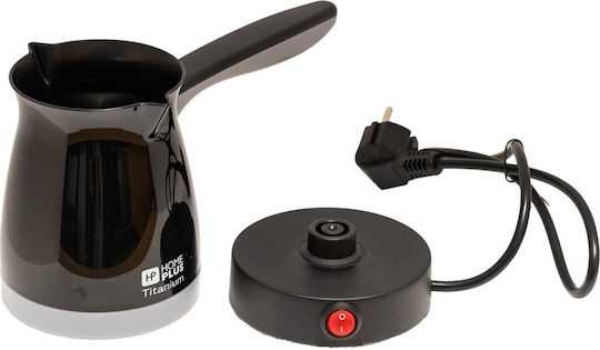 Homeplus Electric Greek Coffee Pot 1000W with Capacity 250ml Black
