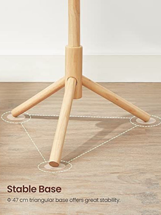 Vasagle Καλόγερος Μεταλλικός Μπεζ 47x47x175cm