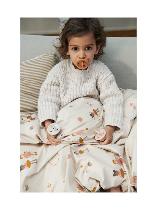 Liewood Set Baby Duvet Cover with Pillowcase Doll Beige 100x140cm