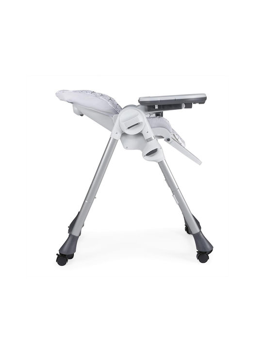 Chicco Polly Easy Foldable Baby Highchair with Adjustable Height Penguin Gray/Blue