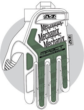Mechanix Wear Mechanix M-pact Mănuși Militare în culoarea Maro