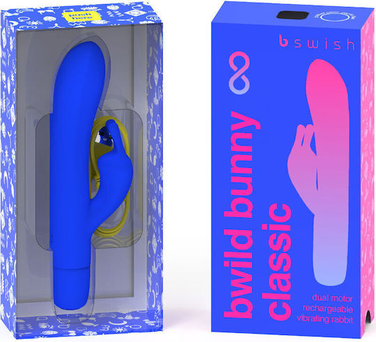 bswish Vibrator Kaninchen 15.24cm Blau