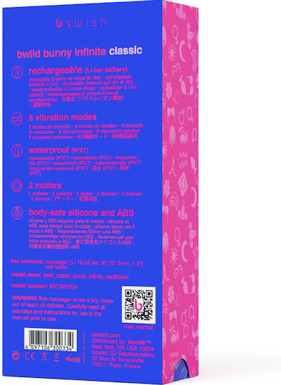bswish Vibrator Kaninchen 15.24cm Blau